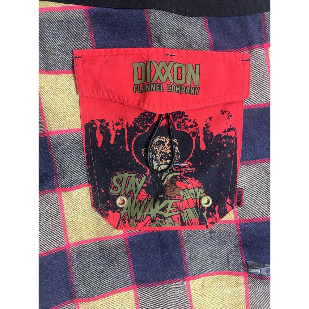 Dixxon Flannel Co Board Shorts Stay Awake Freddy Krueger Mens 38 Yellow Resort